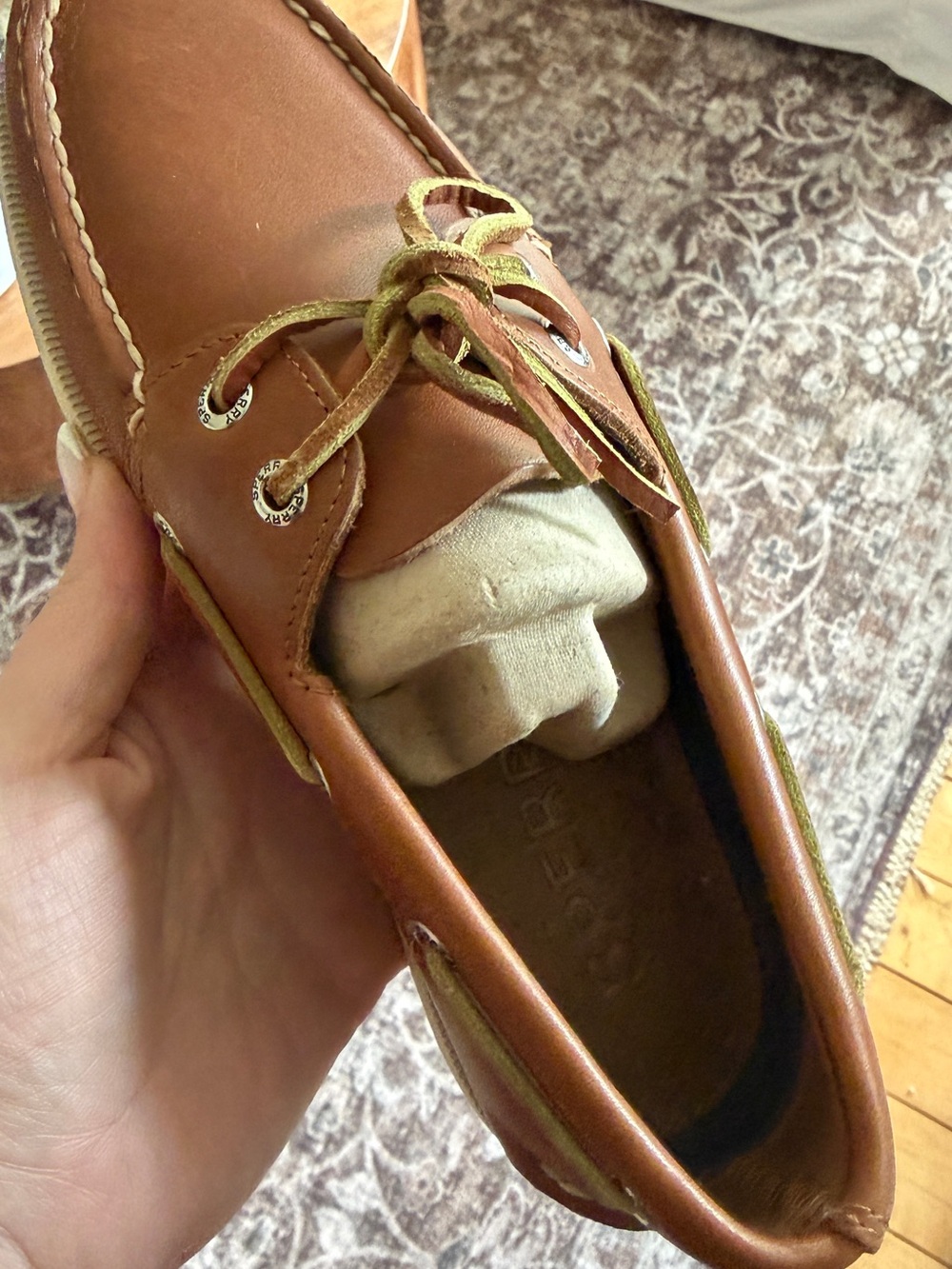 Sperry Men's Chestnut Leather 2-Eye Boat Shoes